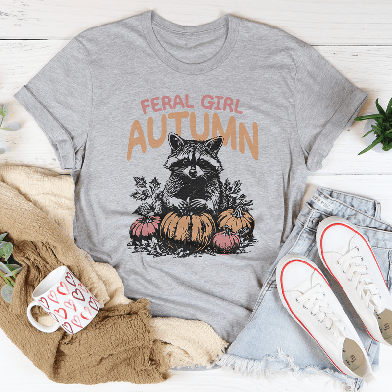 Feral Girl Autumn Tee Athletic Heather / S Peachy Sunday T-Shirt