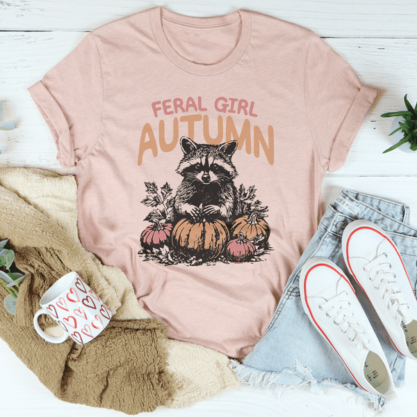 Feral Girl Autumn Tee Heather Prism Peach / S Peachy Sunday T-Shirt