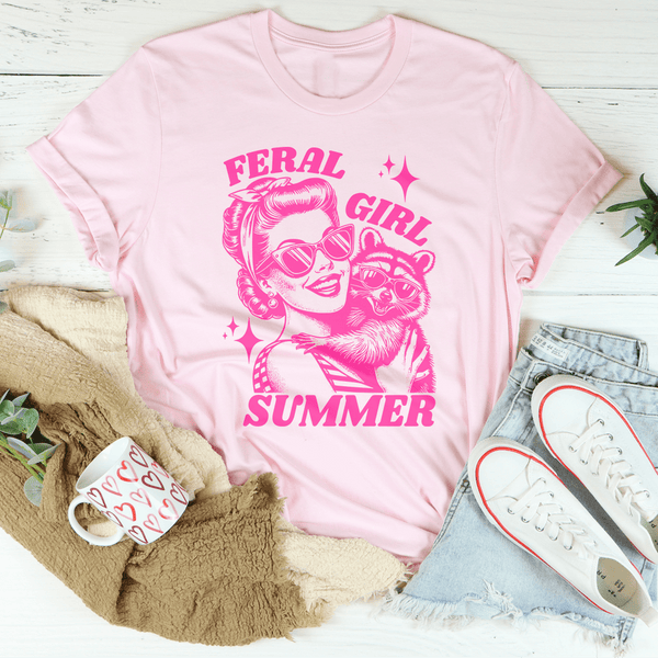 Feral Girl Summer Tee Peachy Sunday T-Shirt