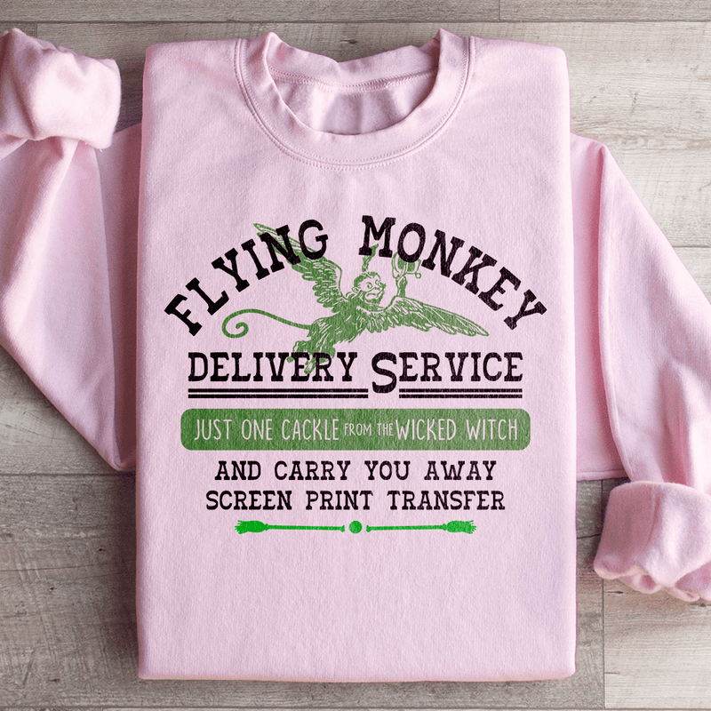 Flying Monkey Sweatshirt Light Pink / S Peachy Sunday T-Shirt