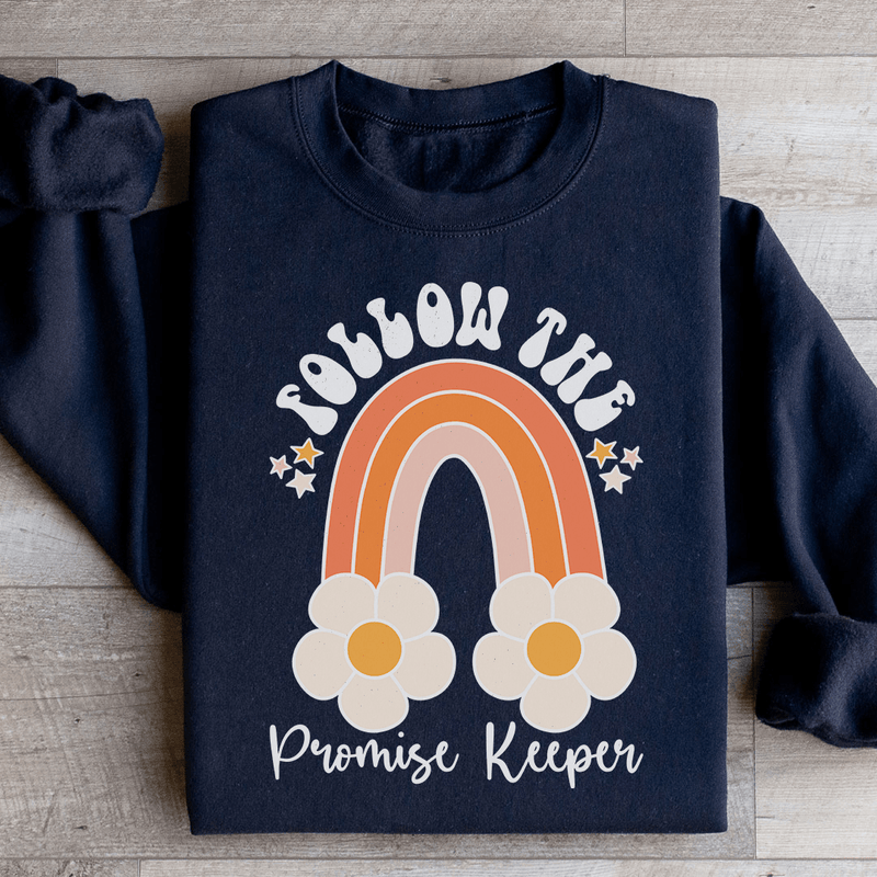 Follow The Promise Keeper Sweatshirt Black / S Peachy Sunday T-Shirt