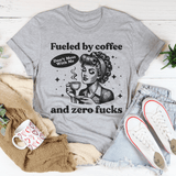 Fueled By Coffee And Zero F-cks Athletic Heather / S Peachy Sunday T-Shirt