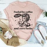 Fueled By Coffee And Zero F-cks Heather Prism Peach / S Peachy Sunday T-Shirt