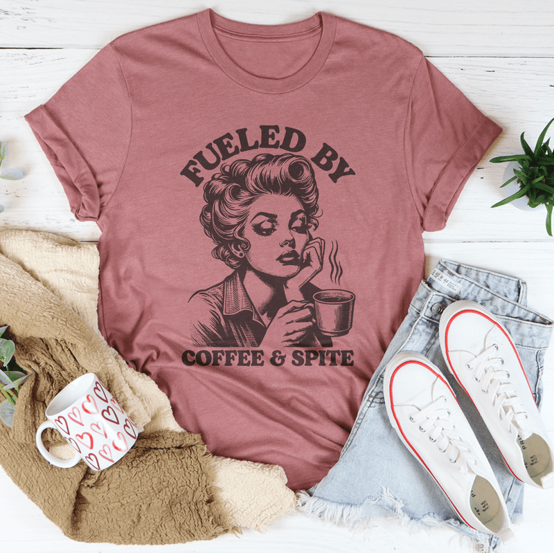 Fueled By Coffee & Spite Tee Mauve / S Peachy Sunday T-Shirt