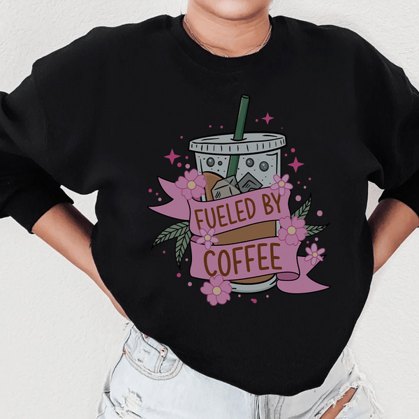 Fueled By Coffee Sweatshirt Peachy Sunday T-Shirt