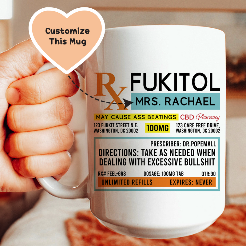 Fukitol Custom Mug White / 15 oz printful T-Shirt