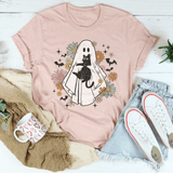 Ghost Black Cat Tee Heather Prism Peach / S Peachy Sunday T-Shirt