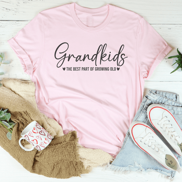 Grandkids The Best Part Of Growing Old Tee Pink / S Peachy Sunday T-Shirt