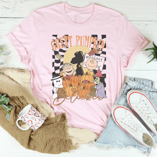 Great Pumpkin Believer Tee Pink / S Peachy Sunday T-Shirt