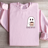 Half Ghost Half Coffee Sweatshirt Light Pink / S Peachy Sunday T-Shirt