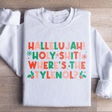 Hallelujah Christmas Sweatshirt White / S Peachy Sunday T-Shirt