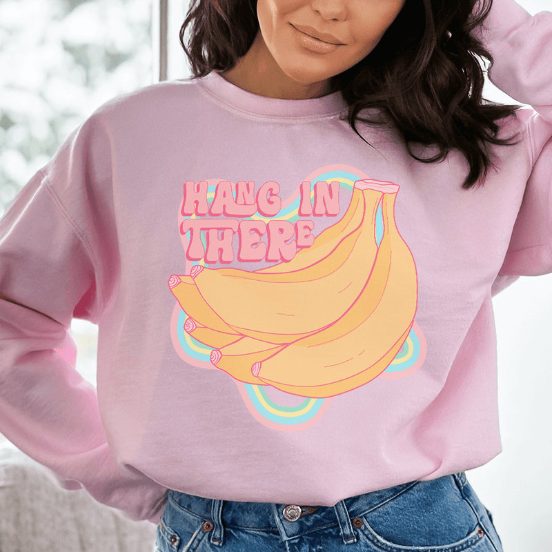 Hang In There Sweatshirt Light Pink / S Peachy Sunday T-Shirt