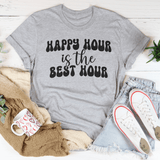 Happy Hour Is The Best Hour Tee Athletic Heather / S Peachy Sunday T-Shirt