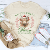 Have Your Self A Mooey Little Christmas Tee Soft Cream / S Peachy Sunday T-Shirt