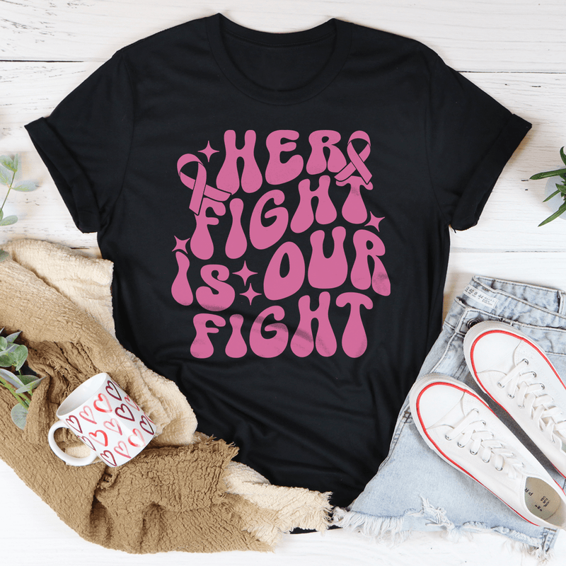 Her Fight Is Our Fight Tee Black Heather / S Peachy Sunday T-Shirt