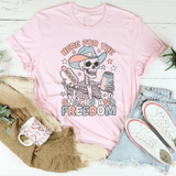 Here For The Snacks And Freedom Tee Pink / S Peachy Sunday T-Shirt