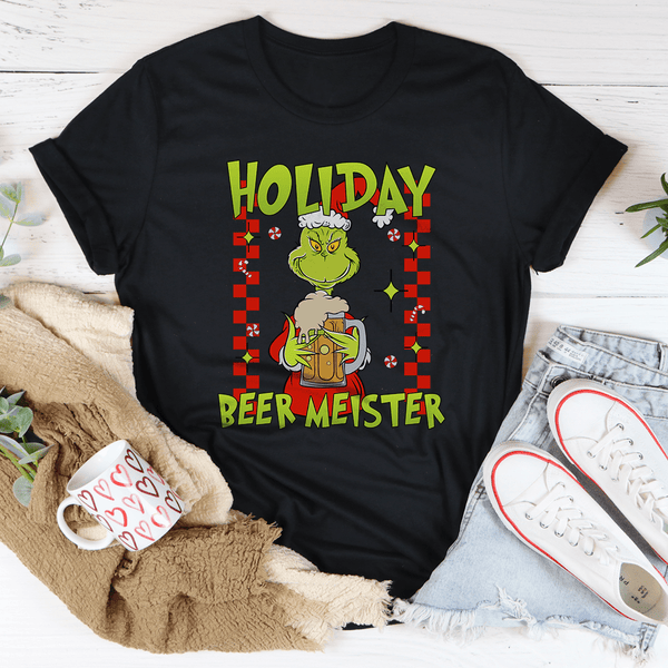 Holiday Beer Meister Tee Black / S Printify T-Shirt T-Shirt