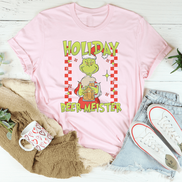 Holiday Beer Meister Tee Pink / S Printify T-Shirt T-Shirt