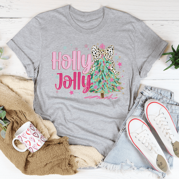 Holly Jolly Tee Athletic Heather / S Peachy Sunday T-Shirt