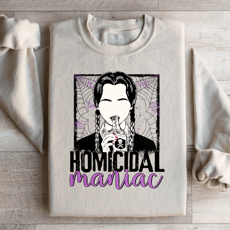 Homicidal Maniac Sweatshirt Sand / S Peachy Sunday T-Shirt