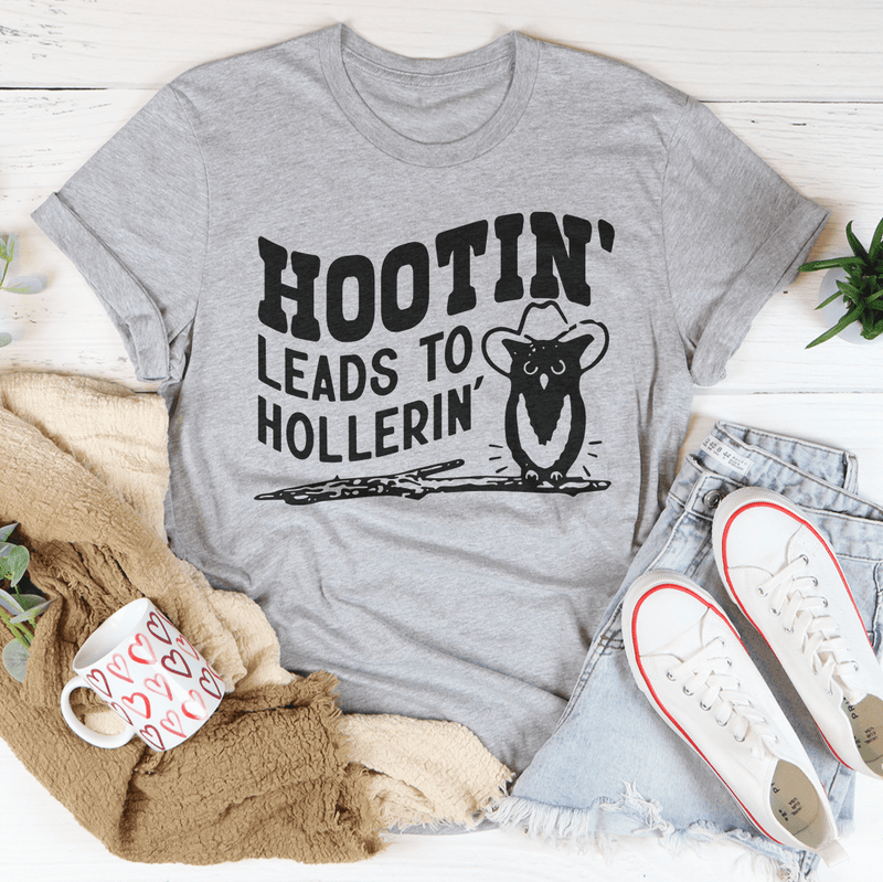 Hootin Leads To Hollerin Tee Athletic Heather / S Peachy Sunday T-Shirt