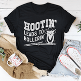 Hootin Leads To Hollerin Tee Black Heather / S Peachy Sunday T-Shirt