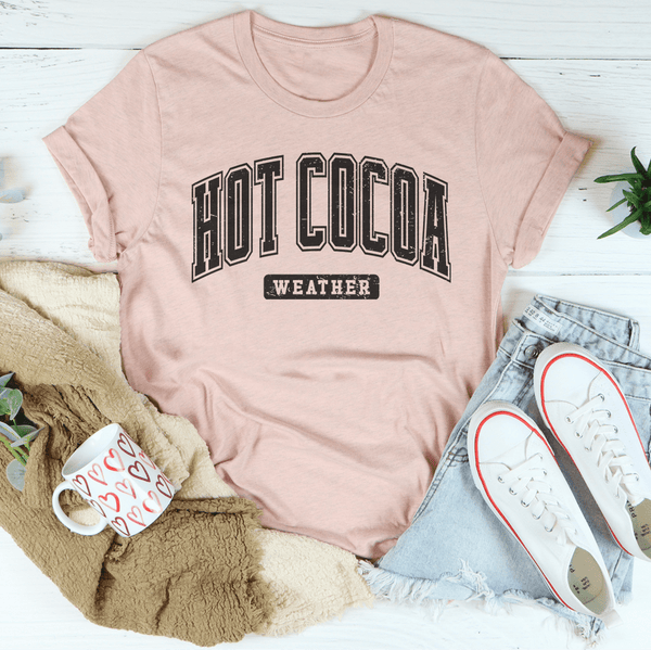 Hot Cocoa Weather Tee Heather Prism Peach / S Peachy Sunday T-Shirt