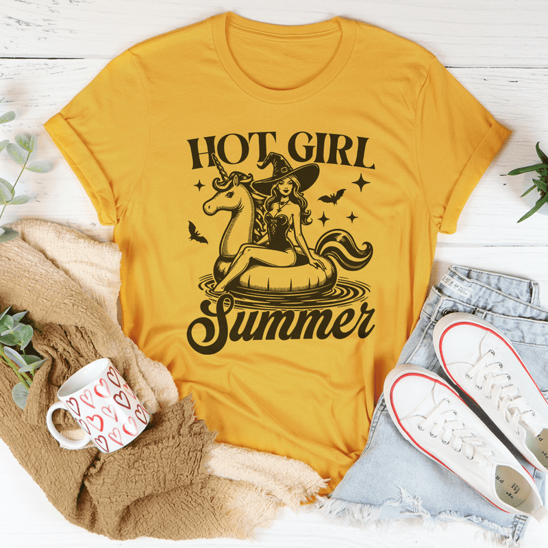 Hot Girl Summer Tee Mustard / S Peachy Sunday T-Shirt