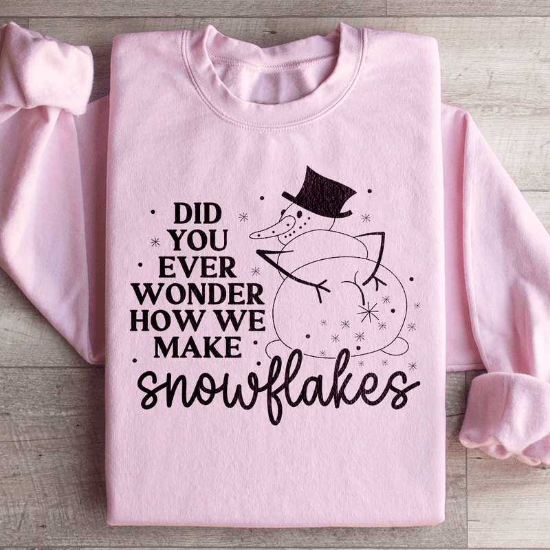 How Snowflakes Are Made Sweatshirt Peachy Sunday T-Shirt