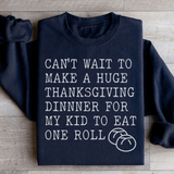 Huge Thanksgiving Dinner Sweatshirt Black / S Peachy Sunday T-Shirt