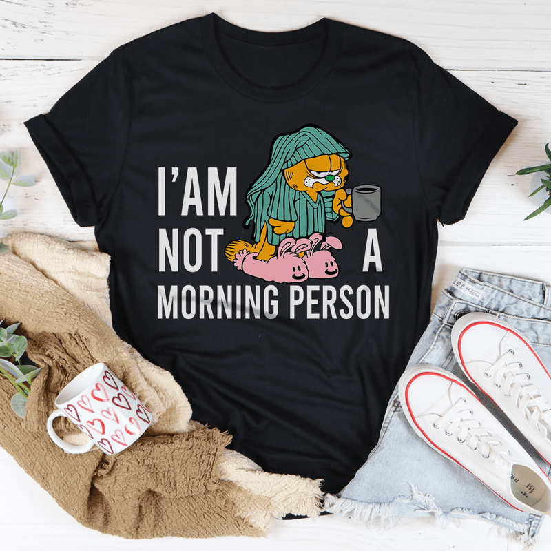 I’am Not A Morning Person Tee Black Heather / S Peachy Sunday T-Shirt