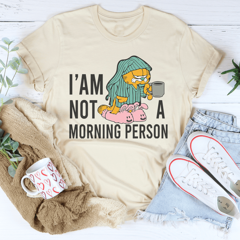 I’am Not A Morning Person Tee Soft Cream / S Peachy Sunday T-Shirt