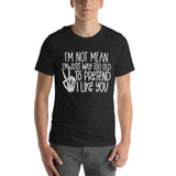 I Am Not Mean I'm Just Way Too Old To Pretend Tee Black Heather / S Peachy Sunday T-Shirt