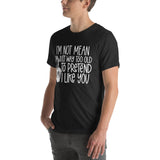 I Am Not Mean I'm Just Way Too Old To Pretend Tee Peachy Sunday T-Shirt