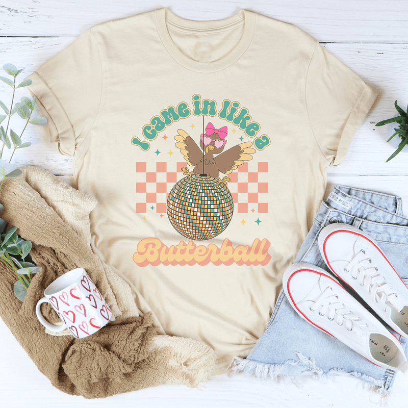 I Came In Like A Butterball Tee Soft Cream / S Peachy Sunday T-Shirt