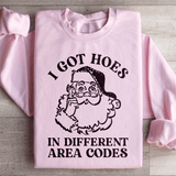 I Got Hoes In Different Area Codes Sweatshirt Light Pink / S Peachy Sunday T-Shirt