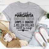 I Just Need A Margarita Endless Tacos Chips Tee Athletic Heather / S Peachy Sunday T-Shirt