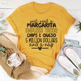 I Just Need A Margarita Endless Tacos Chips Tee Mustard / S Peachy Sunday T-Shirt