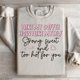 I Like My Coffee Sweatshirt Sand / S Peachy Sunday T-Shirt