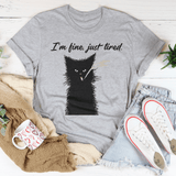 I’m Fine Just Tired Tee Athletic Heather / S Peachy Sunday T-Shirt