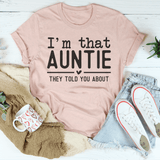 I'm Hat Auntie They Told You About Tee Heather Prism Peach / S Peachy Sunday T-Shirt