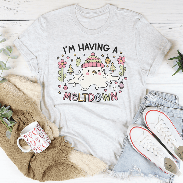 I’m Having A Meltdown Tee Ash / S Peachy Sunday T-Shirt