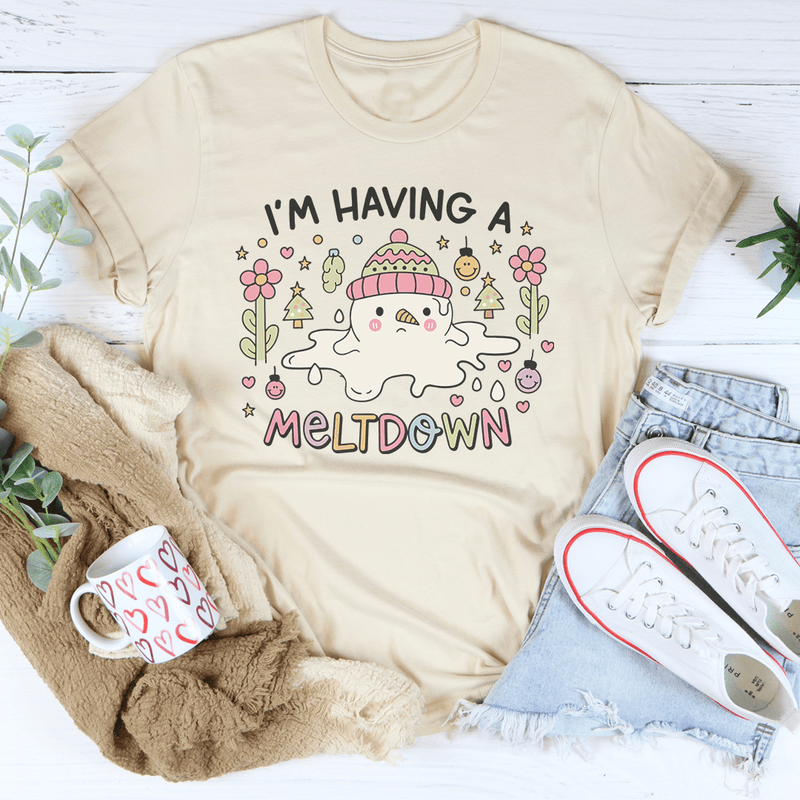 I’m Having A Meltdown Tee Soft Cream / S Peachy Sunday T-Shirt