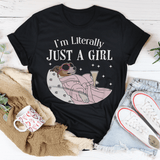 I'm Literally Just A Girl Dog Tee Black Heather / S Peachy Sunday T-Shirt