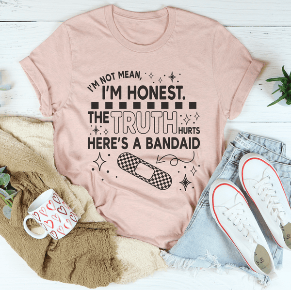 I'm Not Mean I'm Honest Tee Heather Prism Peach / S Peachy Sunday T-Shirt