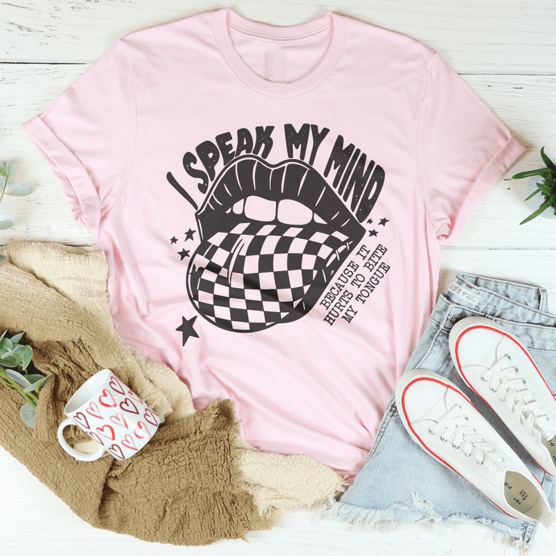 I Speak My Mind Tee Pink / S Peachy Sunday T-Shirt