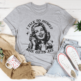 I Talk To Myself She Gets Me Tee Athletic Heather / S Peachy Sunday T-Shirt