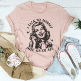 I Talk To Myself She Gets Me Tee Heather Prism Peach / S Peachy Sunday T-Shirt