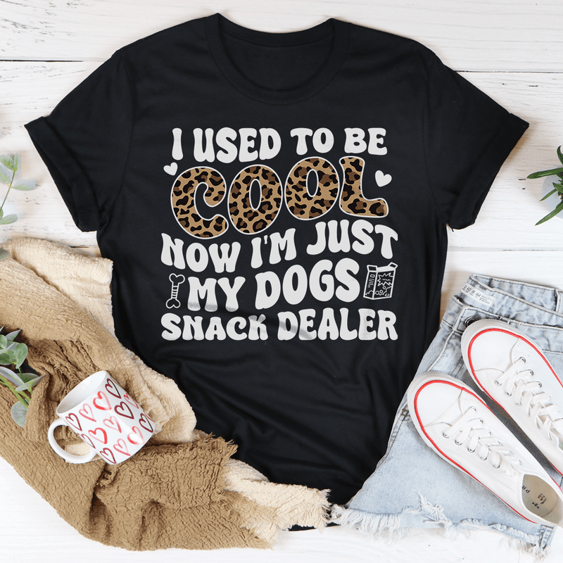 I Used To Be Cool Now I'm Just My Dogs Snack Dealer Tee Black Heather / S Peachy Sunday T-Shirt