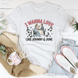 I Wanna Love Like Johnny And June Tee White / S Peachy Sunday T-Shirt